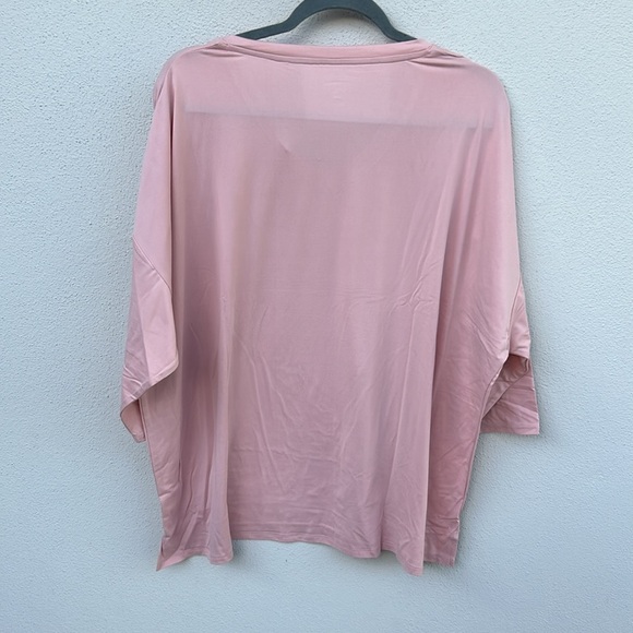 New Directions Intimates Pink Short Sleeve Super Soft PJ Shirt Plus Size 3X - Picture 5 of 6